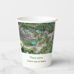 water ocean beach photo add name text place summer paper cups