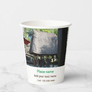 water ocean beach photo add name text place summer paper cups