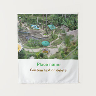 water ocean beach photo add name text place summer tapestry