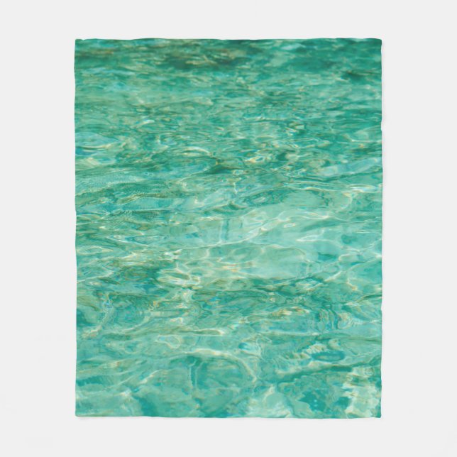 Water ocean sea lacquer river fleece blanket (Front)