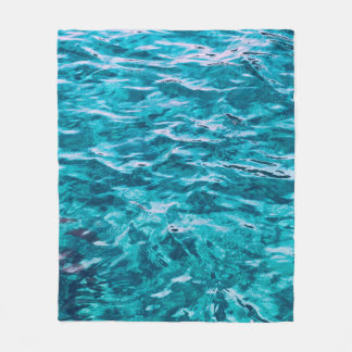 Water ocean sea texture nature fleece blanket