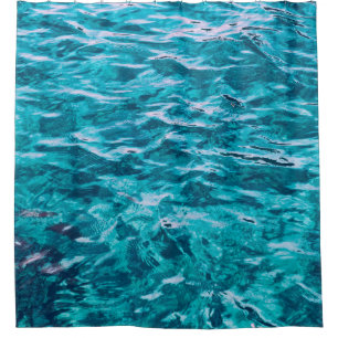 Water ocean sea texture nature shower curtain