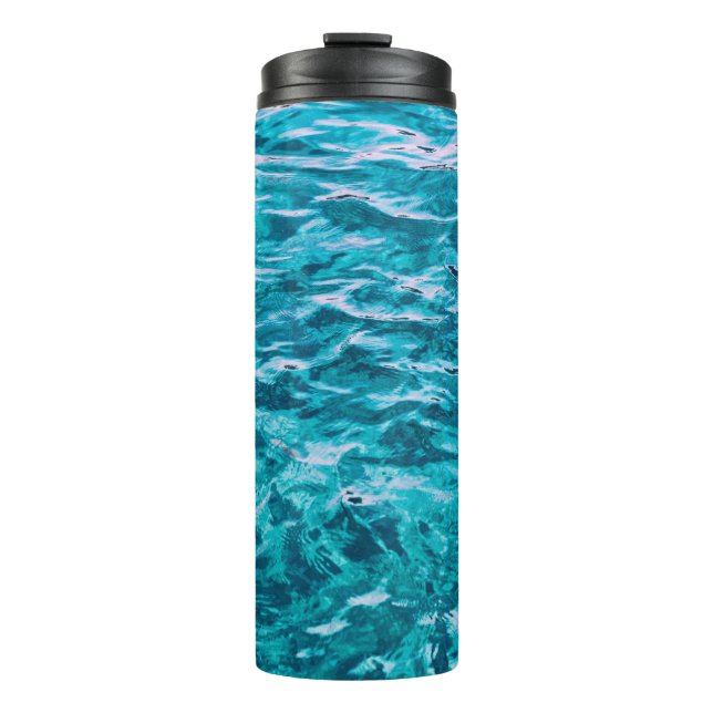 Water ocean sea texture nature thermal tumbler (Front)