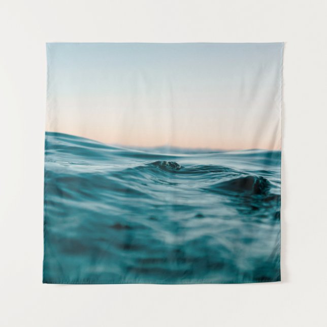 Water ocean wave beach sea nature tapestry (Front)