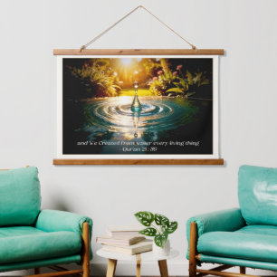 Water of Life Islamic Verse Hanging Tapestry