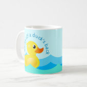 'Water Off A Duck's Back' Cute Rubber Ducks Coffee Coffee Mug (Front Left)