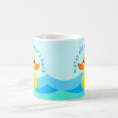'Water Off A Duck's Back' Cute Rubber Ducks Coffee Coffee Mug (Center)