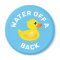 'Water off a duck's back" Yellow Rubber Duck