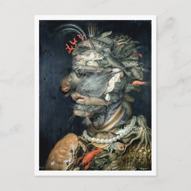 Water, (oil on canvas), Arcimboldo, Giuseppe Postcard (Front)
