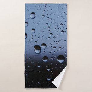 Water on mirror close-up photography bath towel