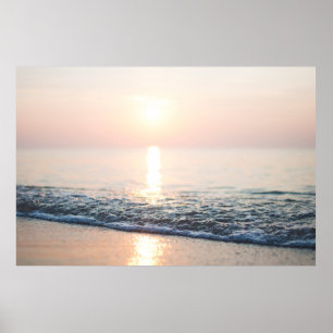 WATER ON SEASHORE POSTER