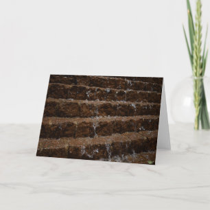 Water on Stone / Cascade, Greeting Card