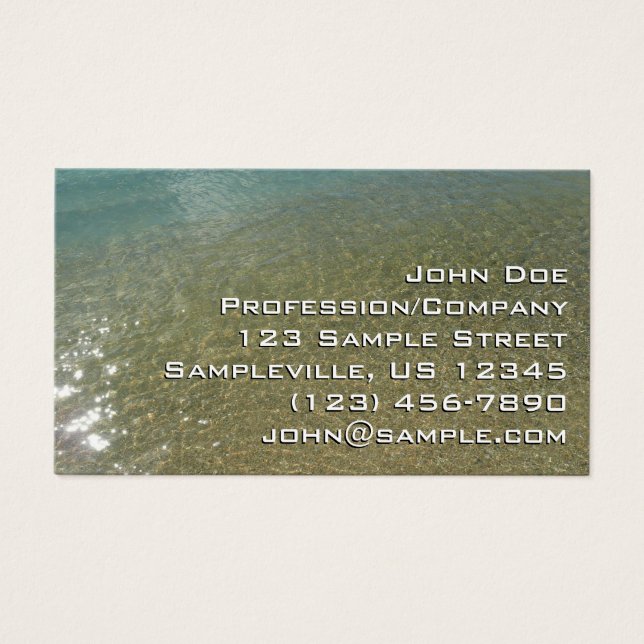 Water on the Beach I Abstract Nature Photography (Front)