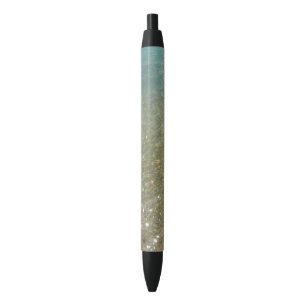 Water on the Beach I Abstract Nature Photography Black Ink Pen