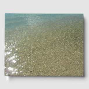 Water on the Beach I Abstract Nature Photography Guest Book