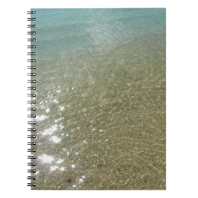 Water on the Beach I Abstract Nature Photography Notebook (Front)
