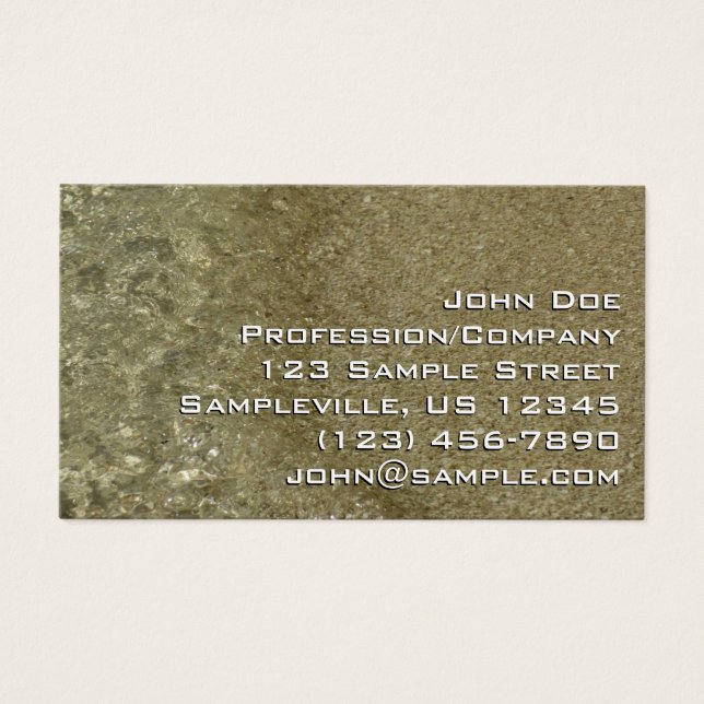 Water on the Beach II Abstract Nature Photography (Front)