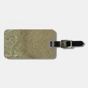 Water on the Beach II Abstract Nature Photography Luggage Tag