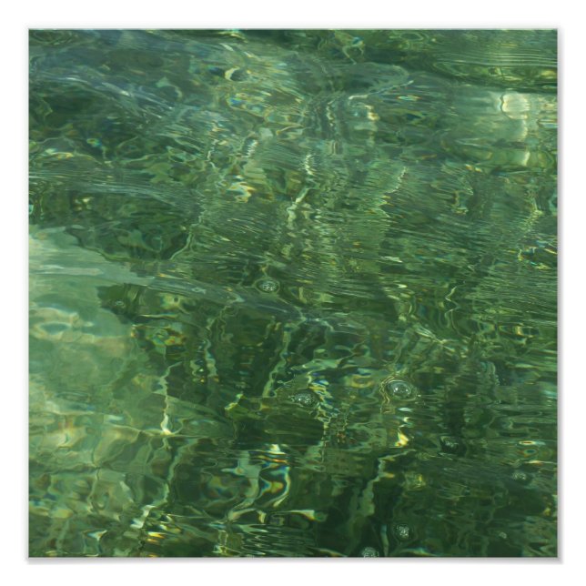 Water over Sea Grass II (Blue and Green) Photo (Front)