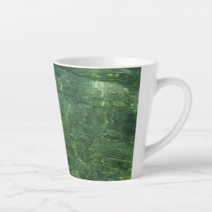 Water over Sea Grass II (Blue and Green) Photo Latte Mug