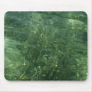 Water over Sea Grass II (Blue and Green) Photo Mouse Pad