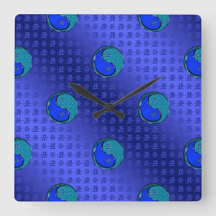 Water Ox Square Wall Clock