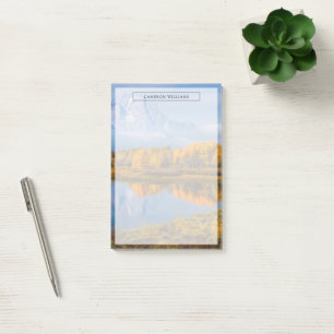 Water Oxbow Bend Jackson Wyoming Post-it Notes
