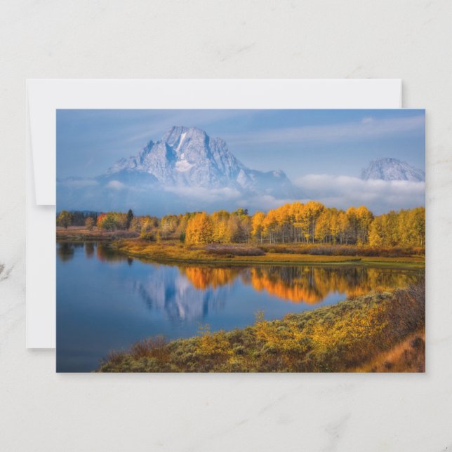 Water | Oxbow Bend Jackson Wyoming Thank You Card (Front)