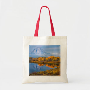 Water Oxbow Bend Jackson Wyoming Tote Bag