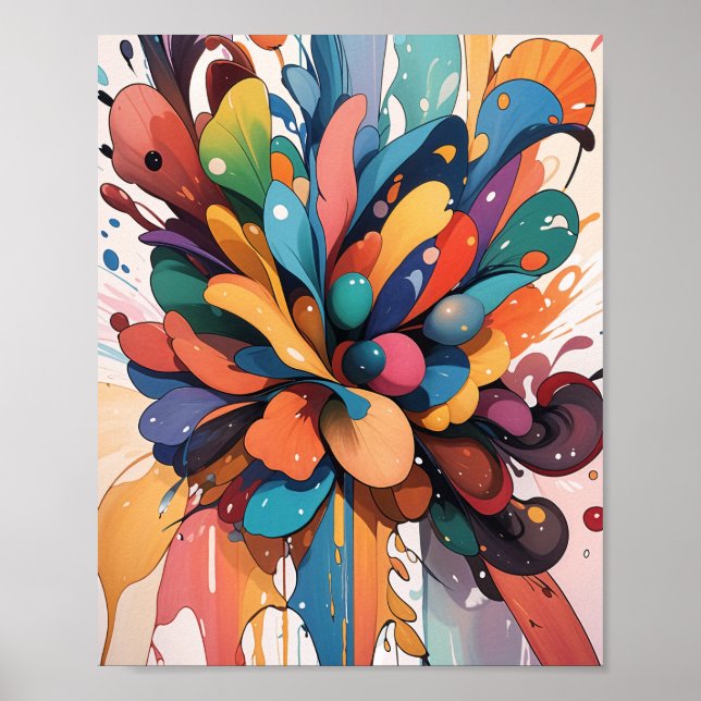 Water paint with floating poster (Front)