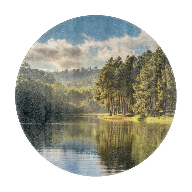 Water | Pang Oung Lake & Pine Forest Thailand Cutting Board (Front)