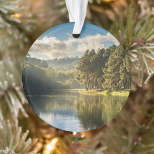 Water Pang Oung Lake & Pine Forest Thailand Ornament