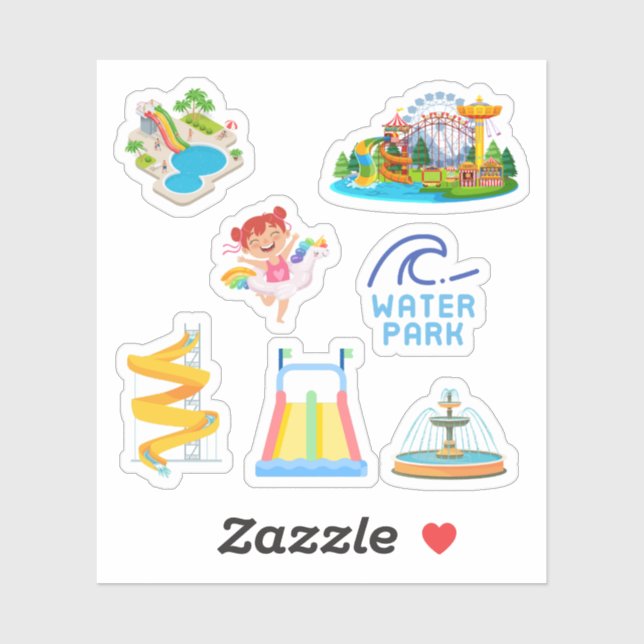 Water Park Stickers (Sheet)