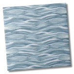 Water Pattern Blue Ceramic Tile<br><div class="desc">This abstract watercolor blue water print is great for a beach house, pool house, or anywhere you want to create a little nautical vibe! Features watercolor strokes in a variety of shades of blue for a subtle water pattern. Whether you want to use this tile as a little coaster or...</div>