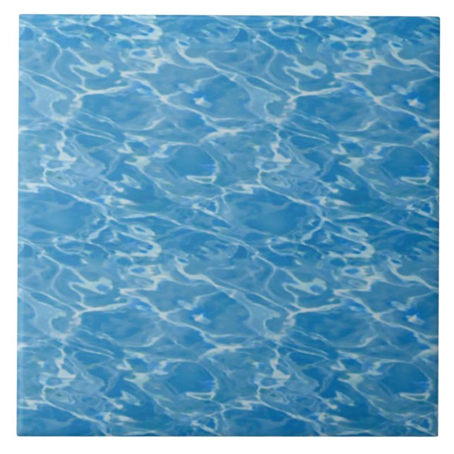 Water Pattern  Ceramic Tile (Front)
