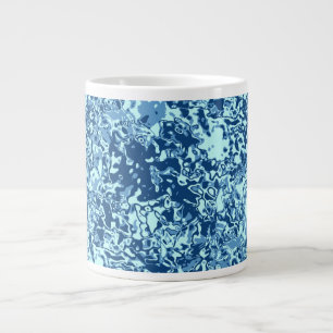 Water pattern No 1 Black BG Large Coffee Mug