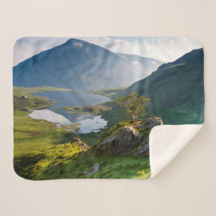 Water   Pen yr Ole Wen Lake Idwal Snowdonia Park Sherpa Blanket
