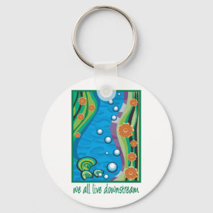 Water Pollution Key Ring