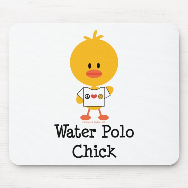 Water Polo Chick Mousepad (Front)