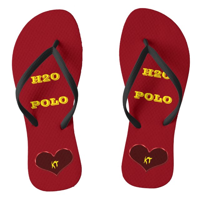 Water Polo Feet Edit Initials Thongs (Footbed)
