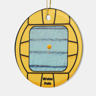Water Polo frame (add your own photo!) Ceramic Tree Decoration