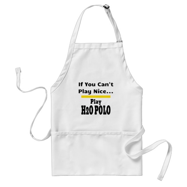 Water Polo Funny Sarcastic Standard Apron (Front)