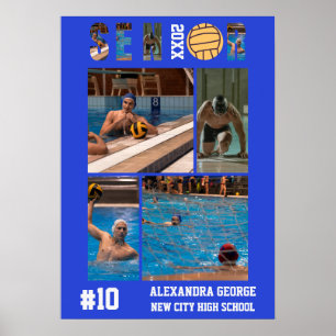 Water Polo Graduation Senior Night Poster