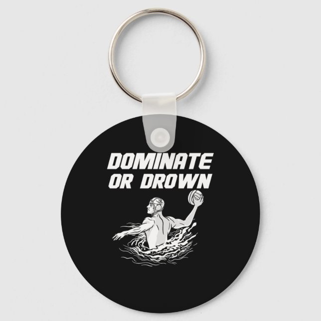 Water Polo H2O Polo Key Ring (Front)