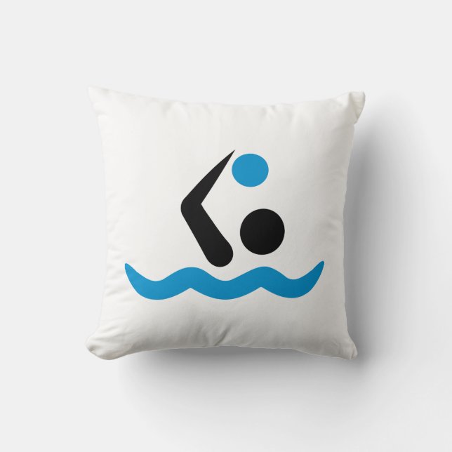 Water polo logo cushion (Front)