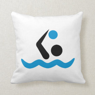 Water polo logo cushion