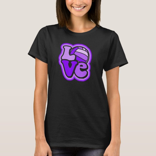 Water Polo Love for Girls & Women Shades of Purple (Front)