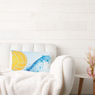 Water Polo Lumbar Throw Pillow