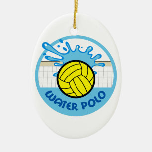 WATER POLO NET SPLASH CERAMIC TREE DECORATION