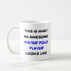 water polo player, awesome coffee mug